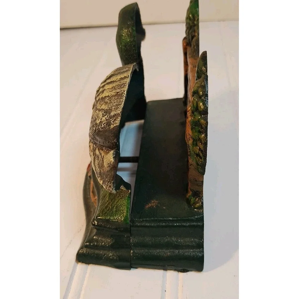 Vintage Wright Studios Cast Iron Mallard Duck Napkin & Letter Holder Home Decor